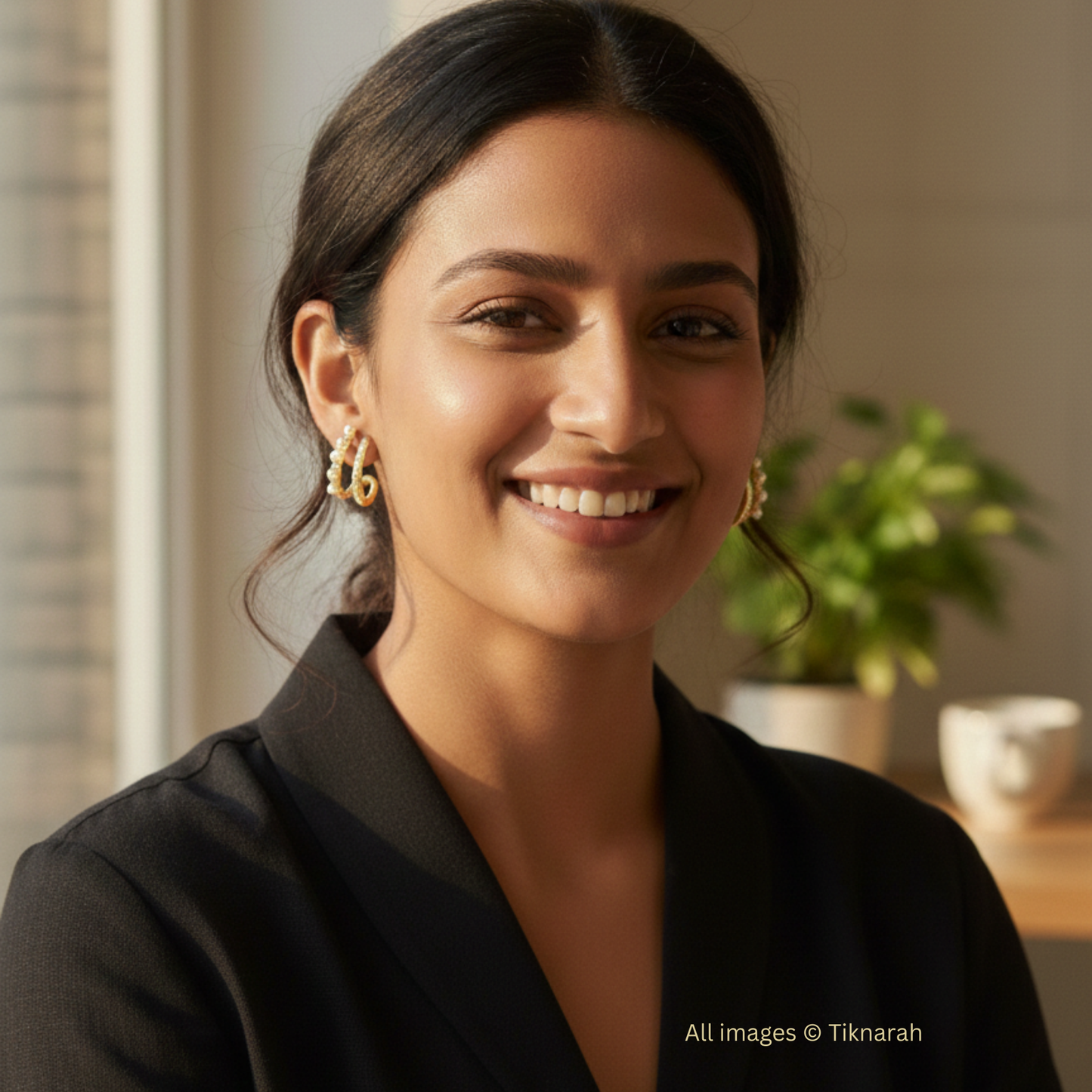 Pearl & Crystal Illusion Cuff Earrings