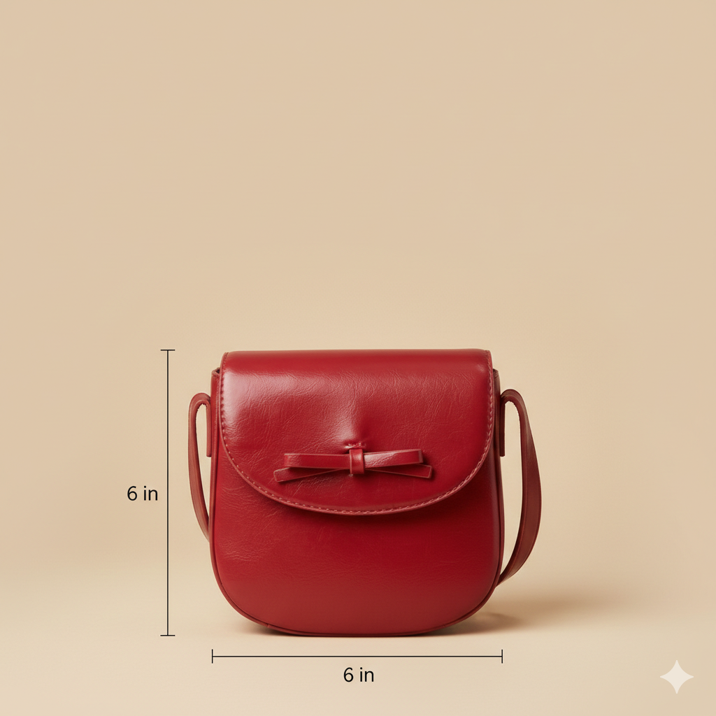 Chic Red Bow Crossbody Bag - The Perfect Pop of Color